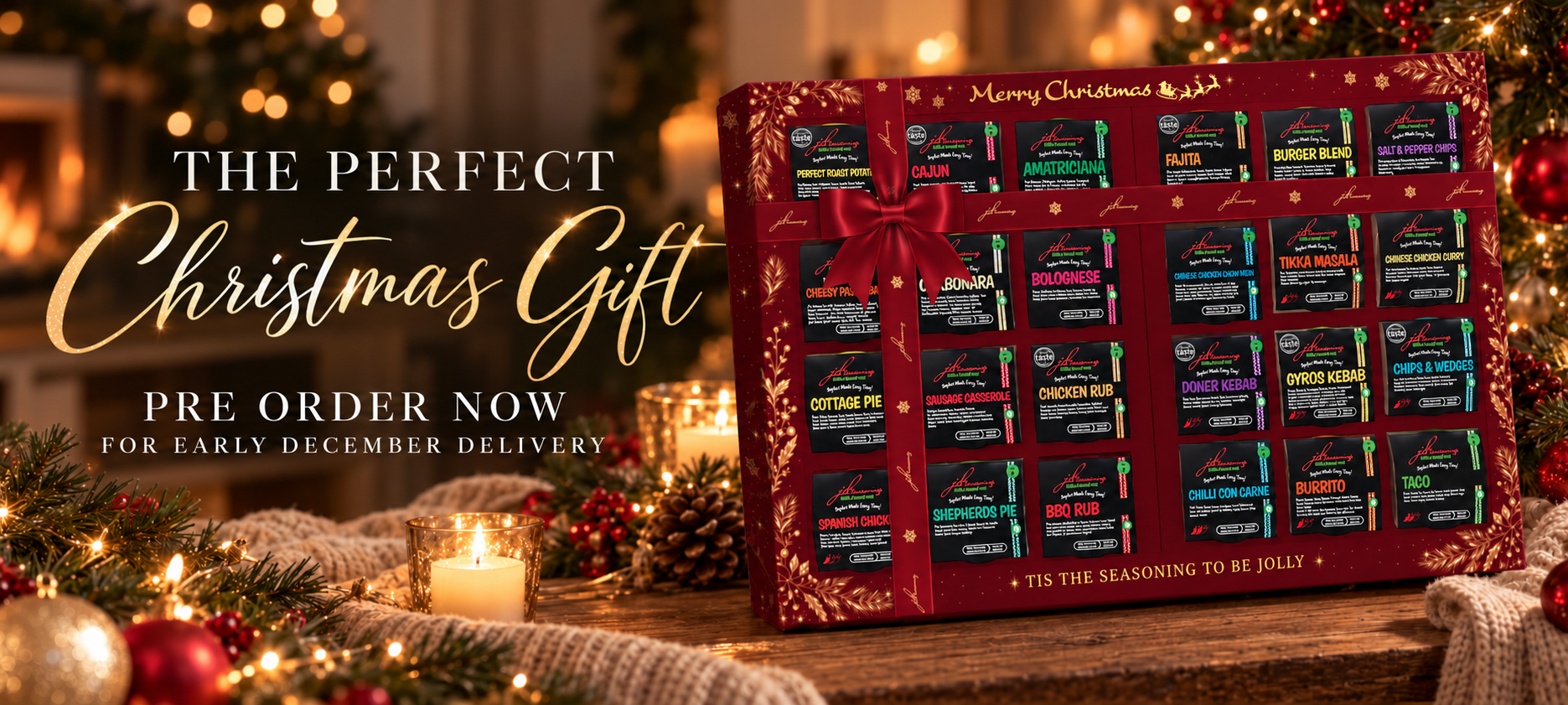 JD Seasonings 2026 Luxury 2FT Christmas Gift Box main image